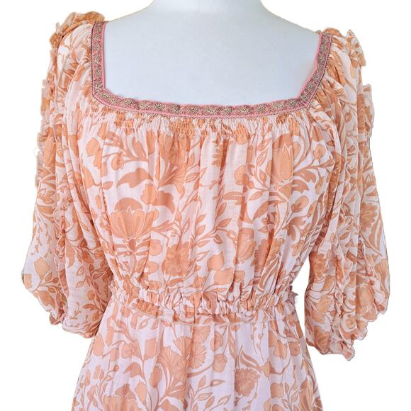 SECRET MISSION x SUPER NATURAL Aviana Floral Maxi Dress Medium Romantic Boho - Picture 3 of 11